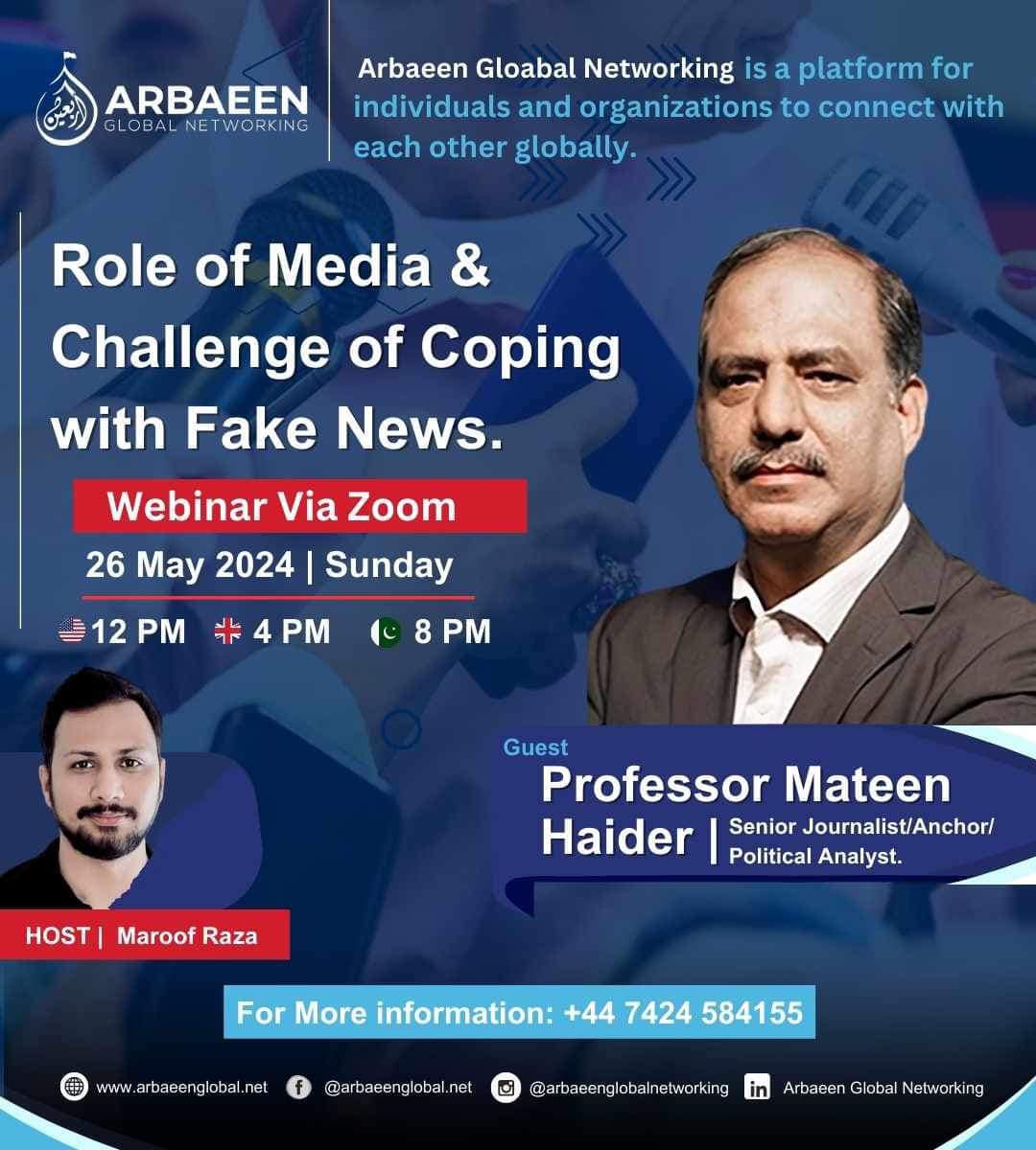 Role of Media & Challenge of Coping with Fake News